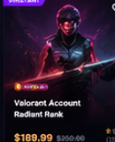 Diamond Valorant Account — 200+ Skins